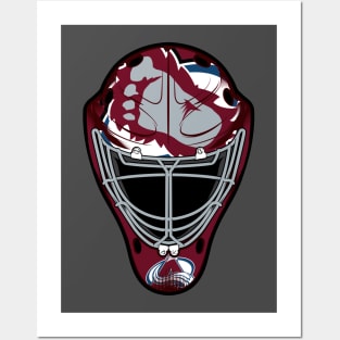 Colorado Foot Goalie Mask Posters and Art